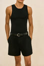 ELIOT KNIT TANK - BLACK