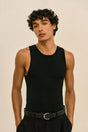 ELIOT KNIT TANK - BLACK