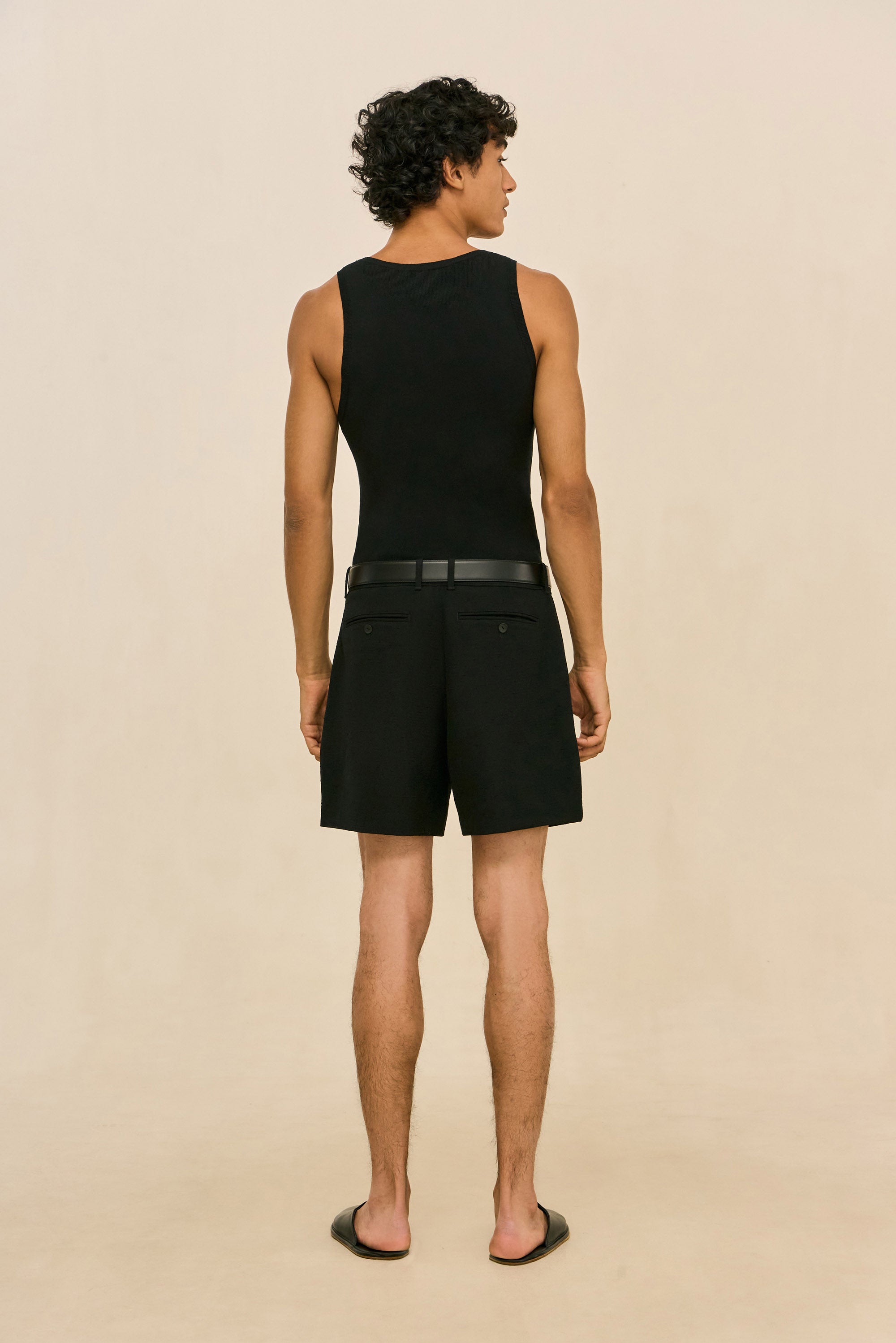 ELIOT KNIT TANK - BLACK