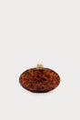 EVIANA CLUTCH - CARAMEL TORTOISE