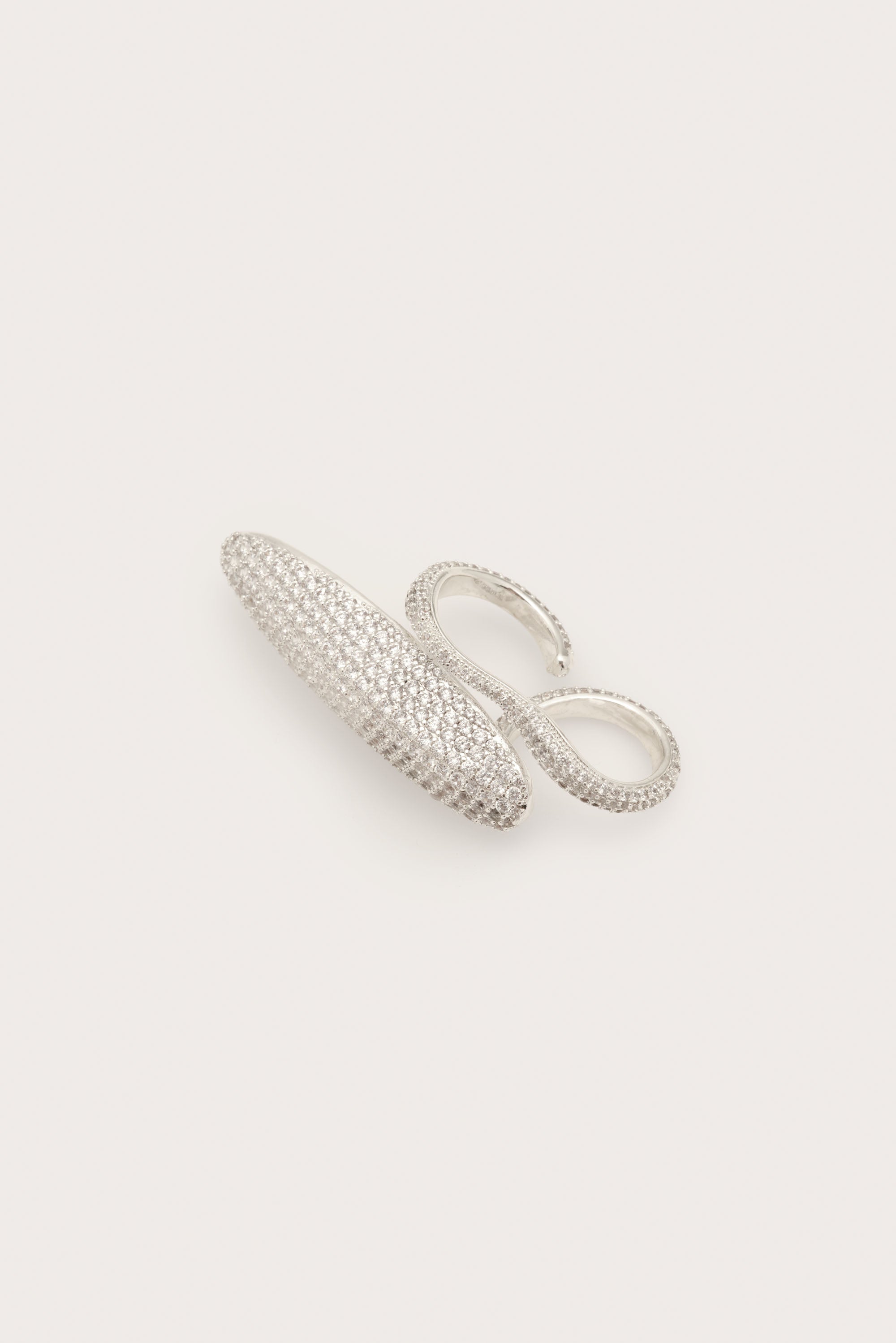 FIORE RHINESTONE RING - SILVER