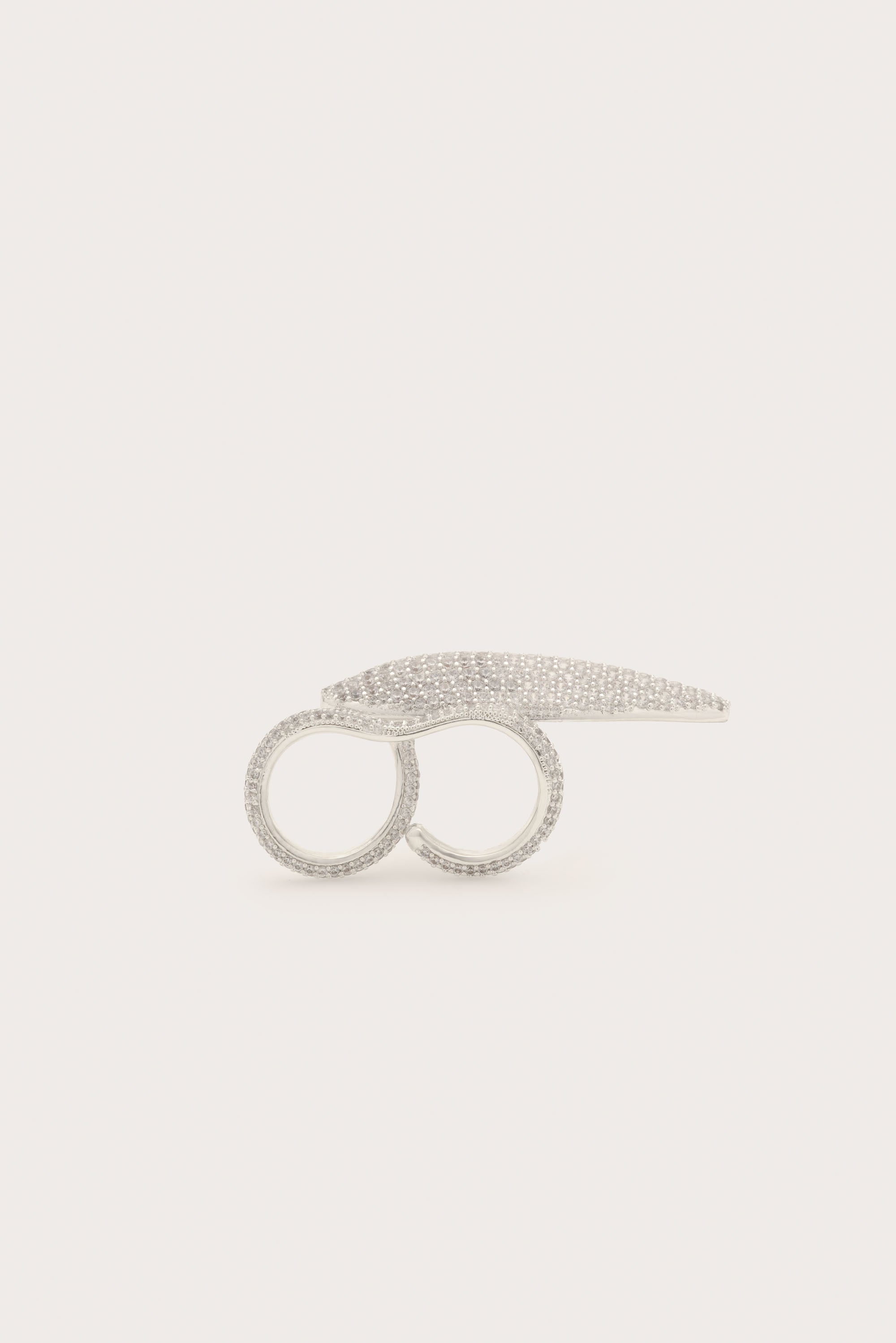 FIORE RHINESTONE RING - SILVER