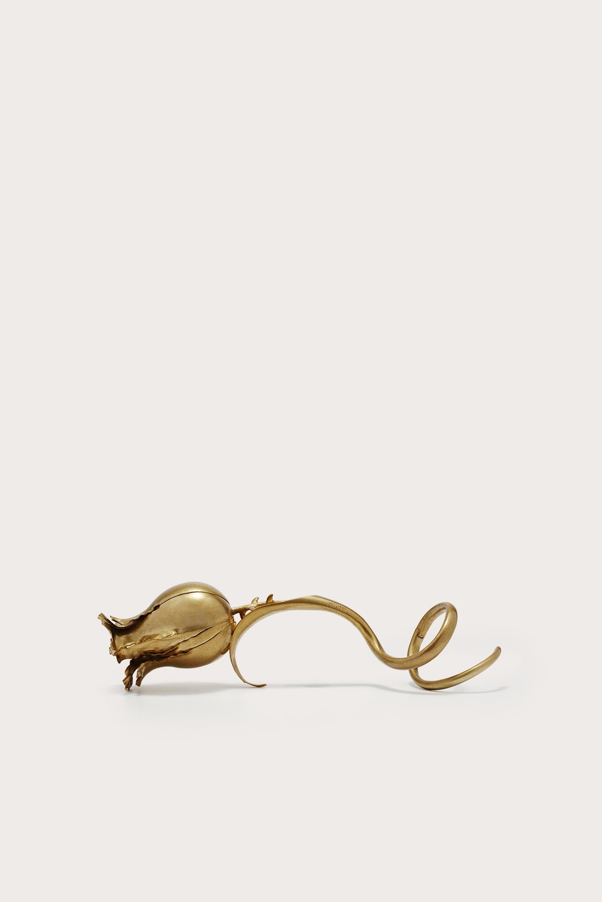 FLORAH CLUTCH - ANTIQUE BRASS