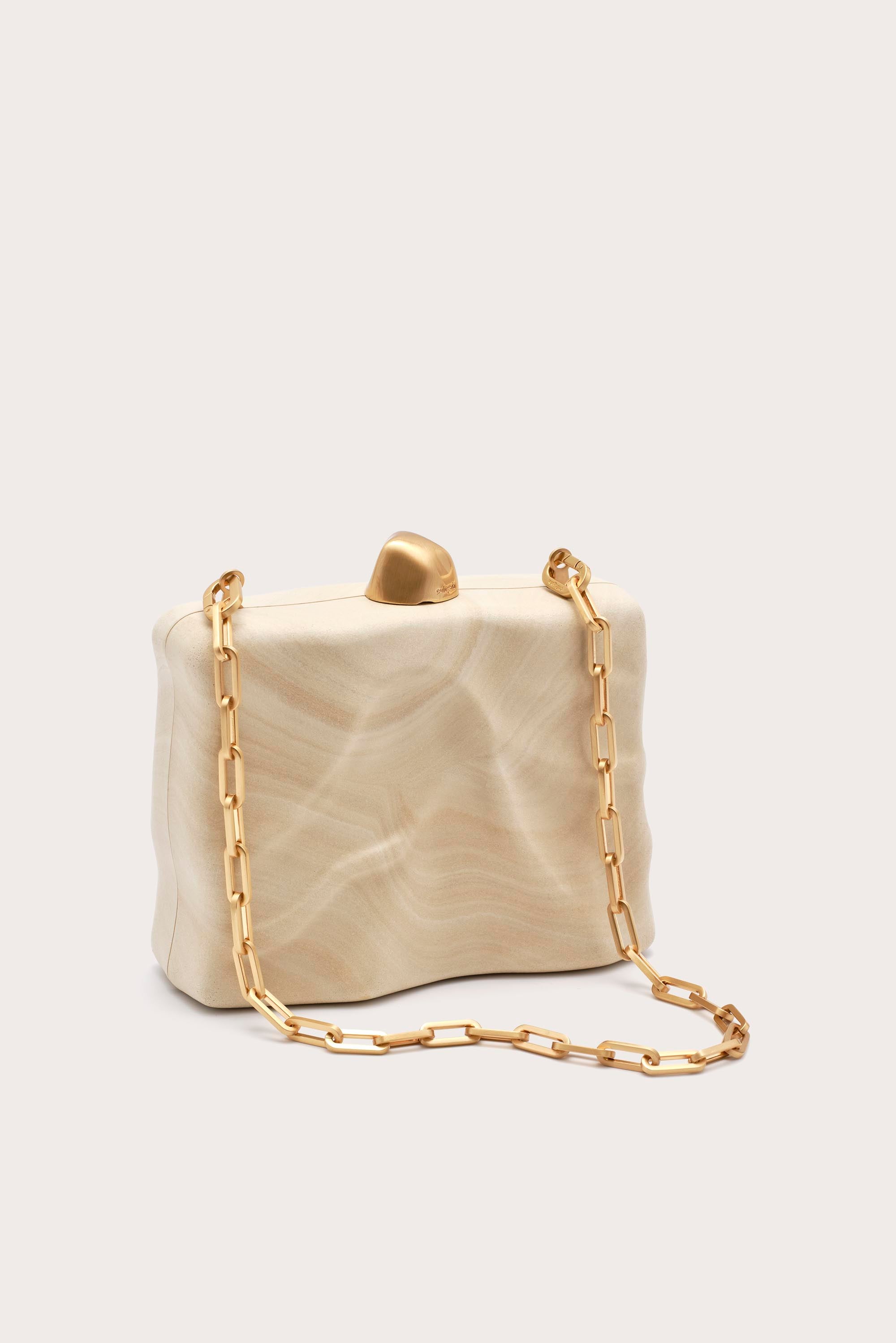 FLYN CLUTCH - TRAVERTINE