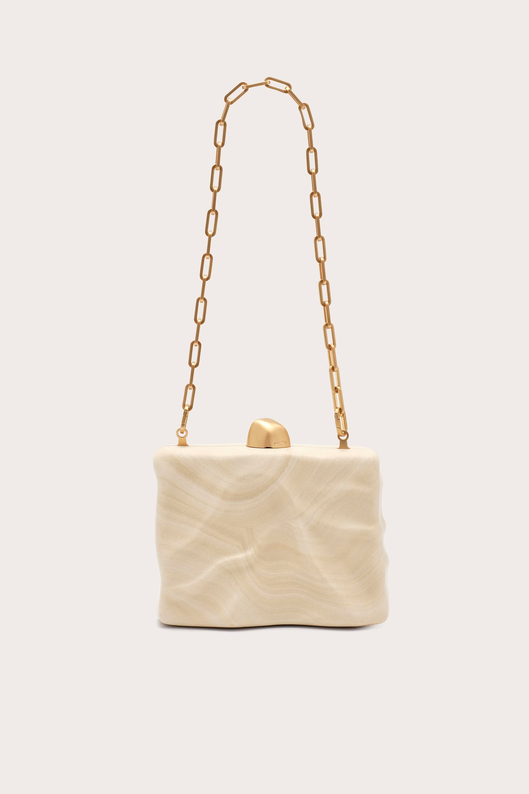 FLYN CLUTCH - TRAVERTINE