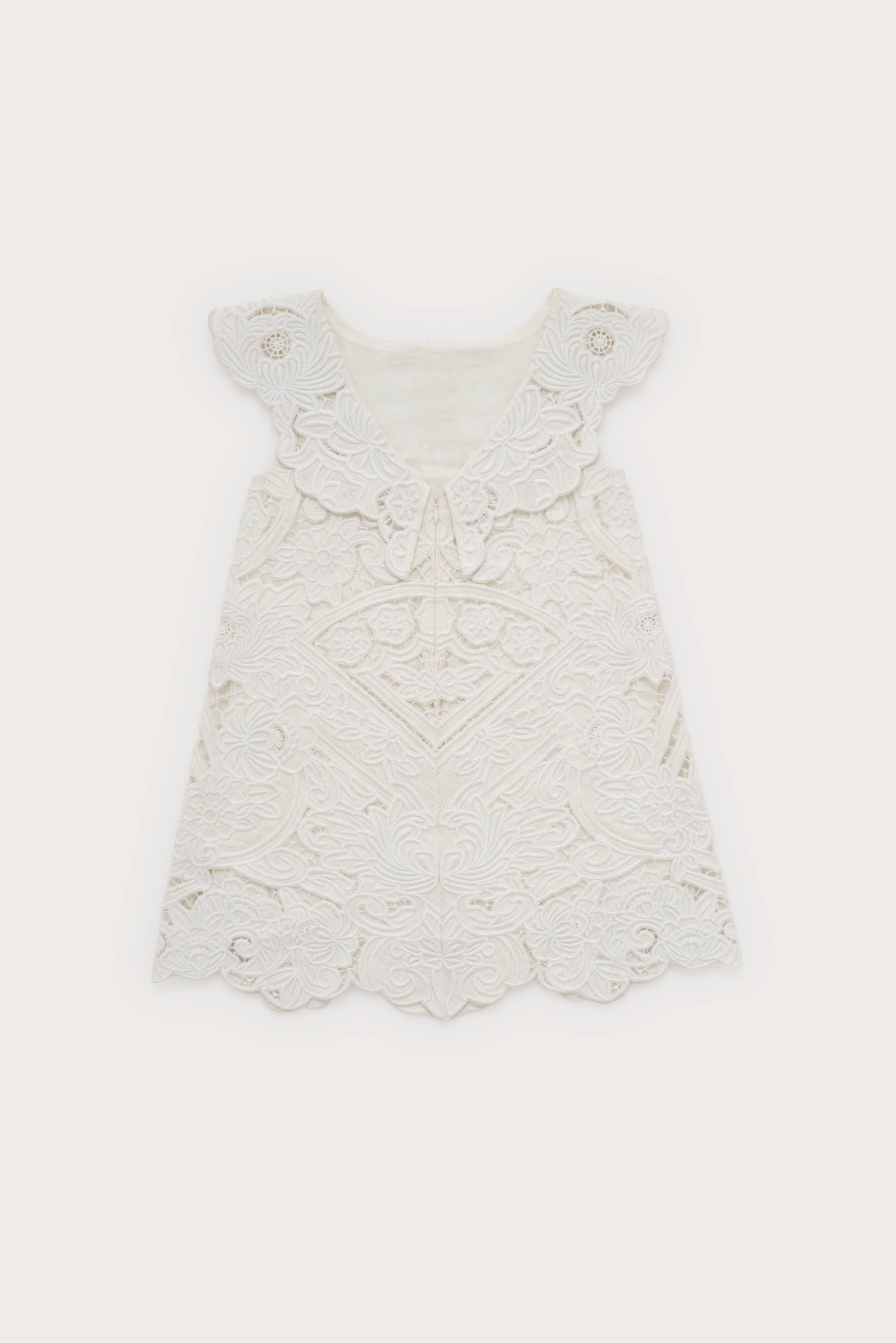 KIDS FRIDLI DRESS - OFF WHITE EMBROIDERY