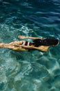 TAREK BIKINI BOTTOM - LARGE SADDLE STRIPE
