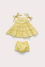 BABY LEILAH DRESS & BLOOMER - DAFFODIL