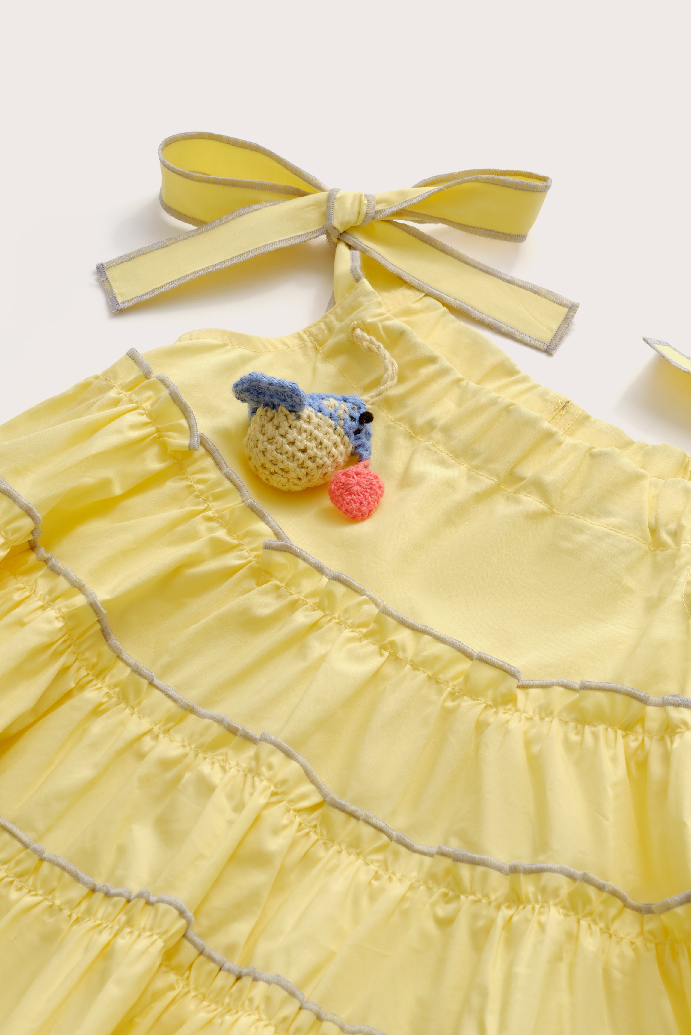 BABY LEILAH DRESS & BLOOMER - DAFFODIL