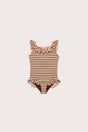 KIDS ALANAH ONE PIECE - SMALL SADDLE STRIPE
