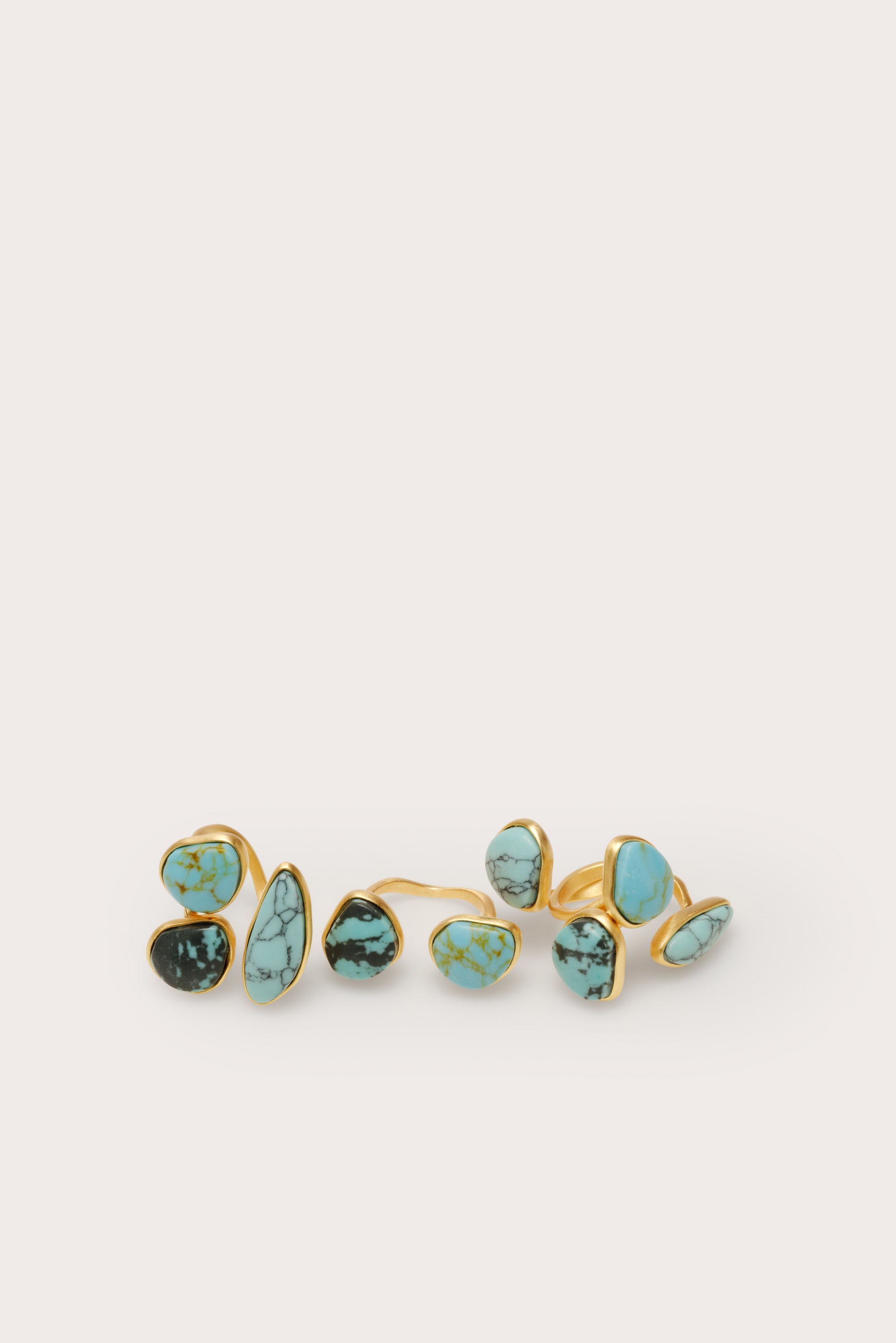 INA RING SET - TURQUOISE MULTI