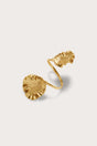 IRIS LEAF CUFF - ANTIQUE BRASS