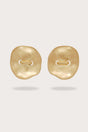 IZARA XL EARRING - BRUSHED BRASS