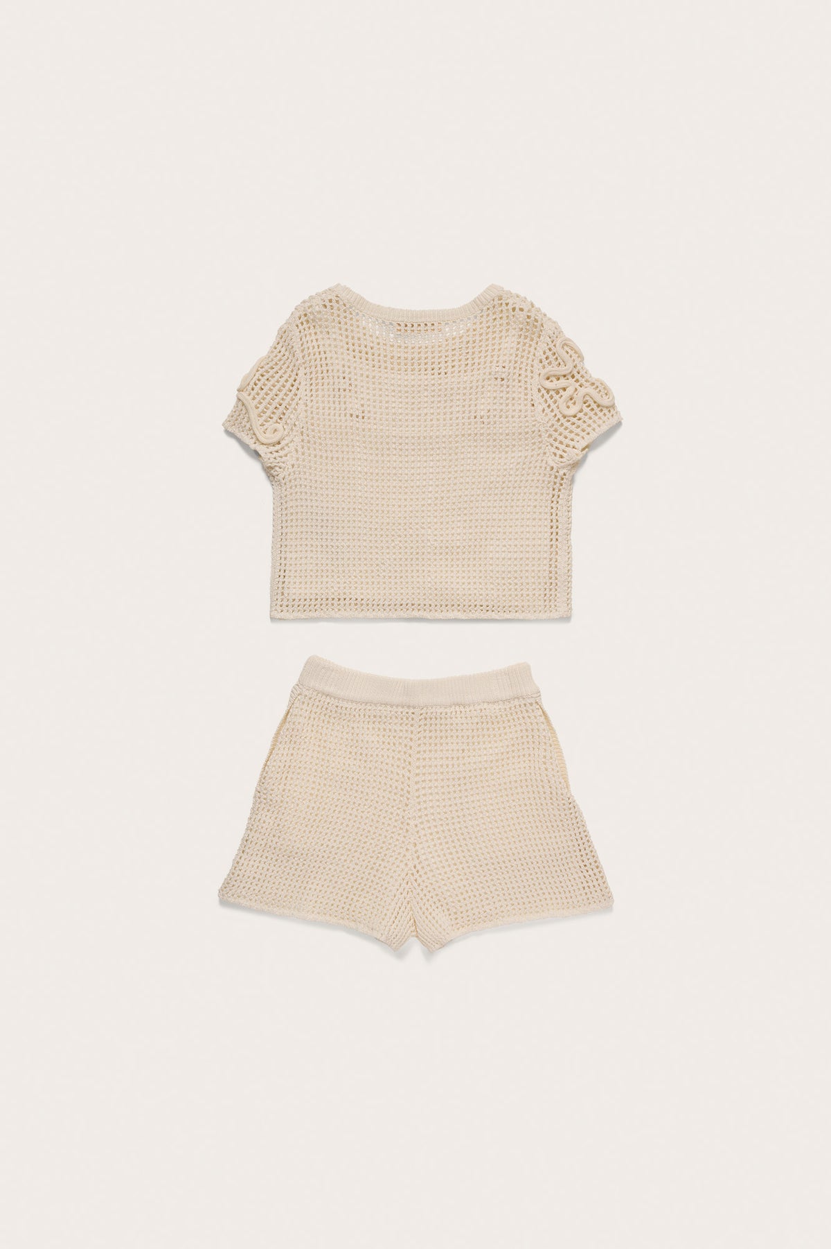 KIDS ILEANA TOP & BOTTOM SET - OFF WHITE