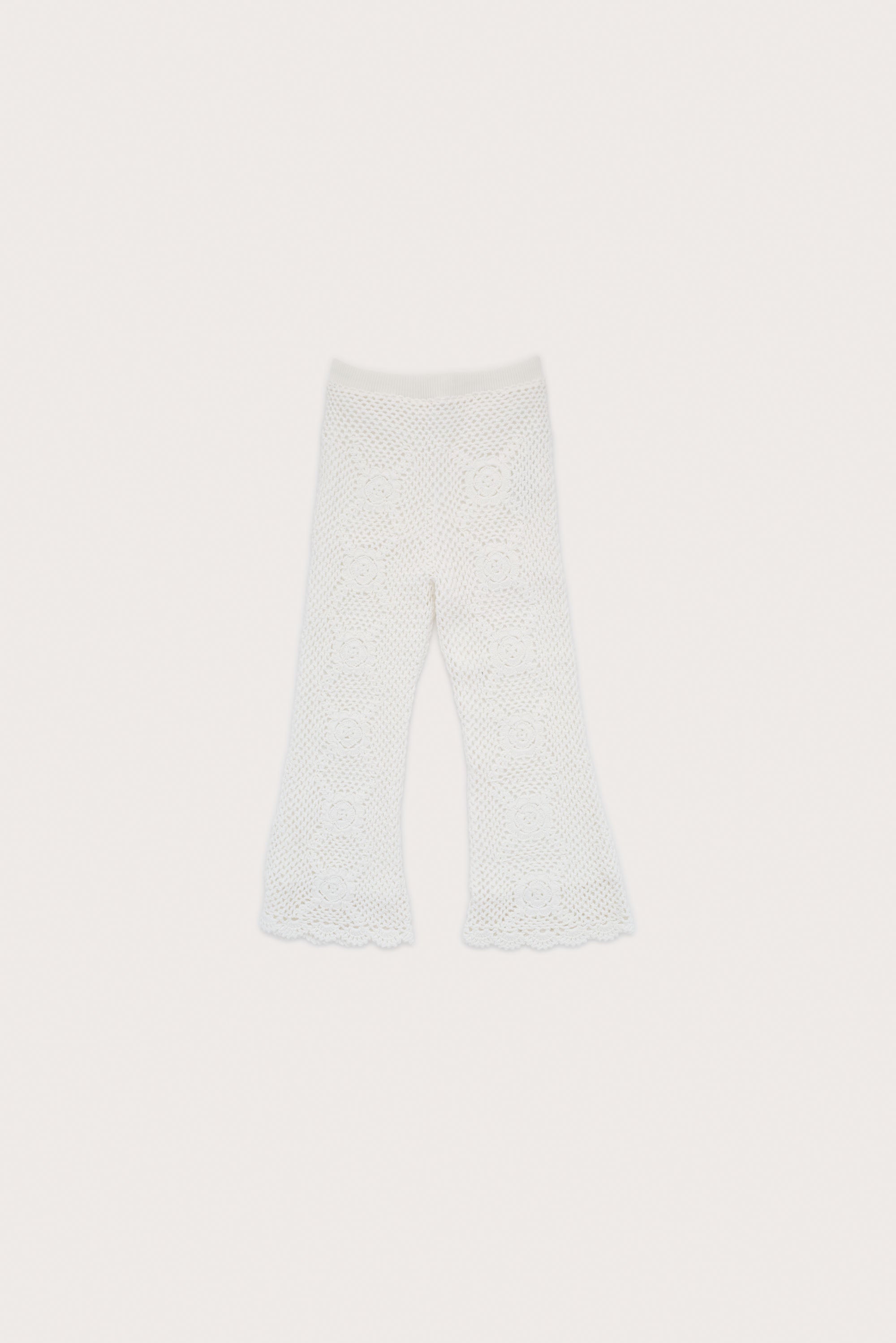 JESSI KIDS CROP PANT - OFF WHITE
