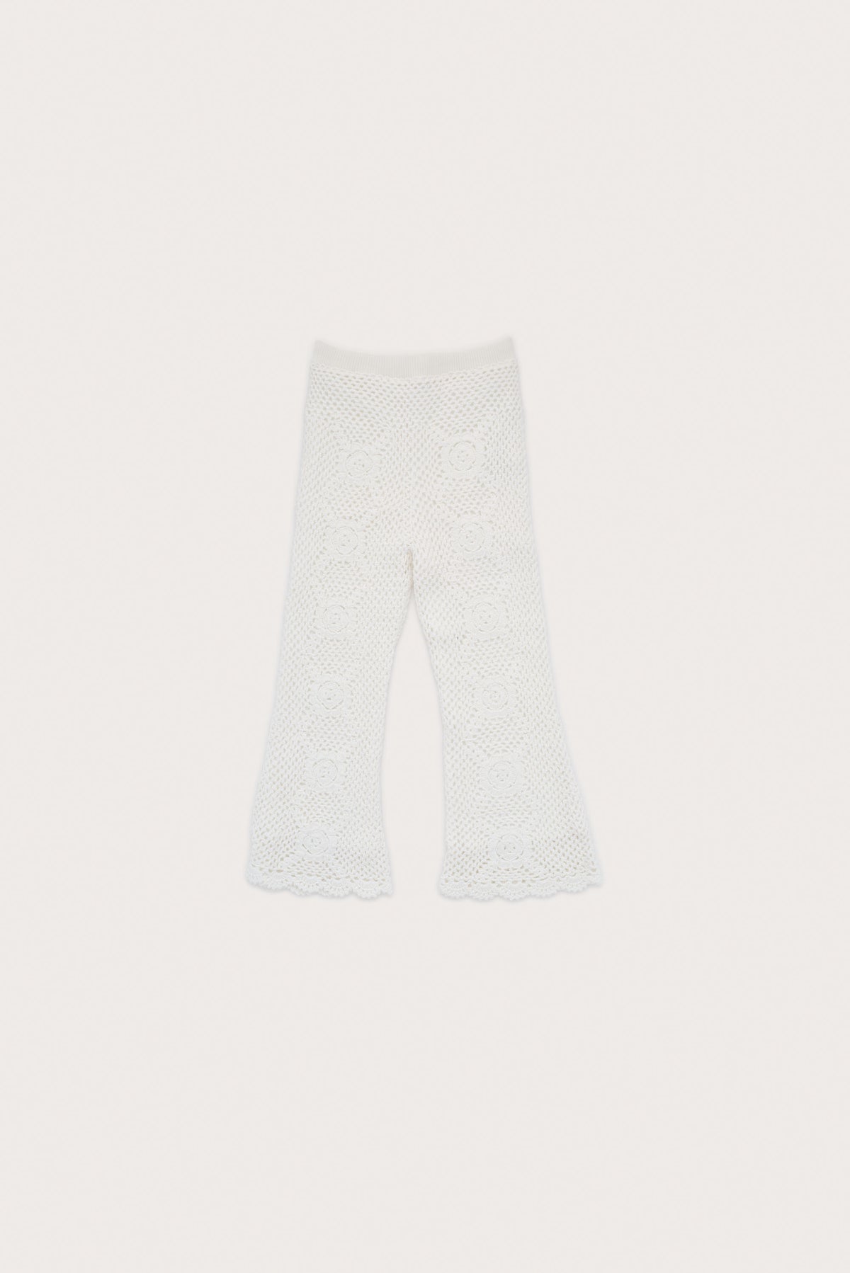 JESSI KIDS CROP PANT - OFF WHITE