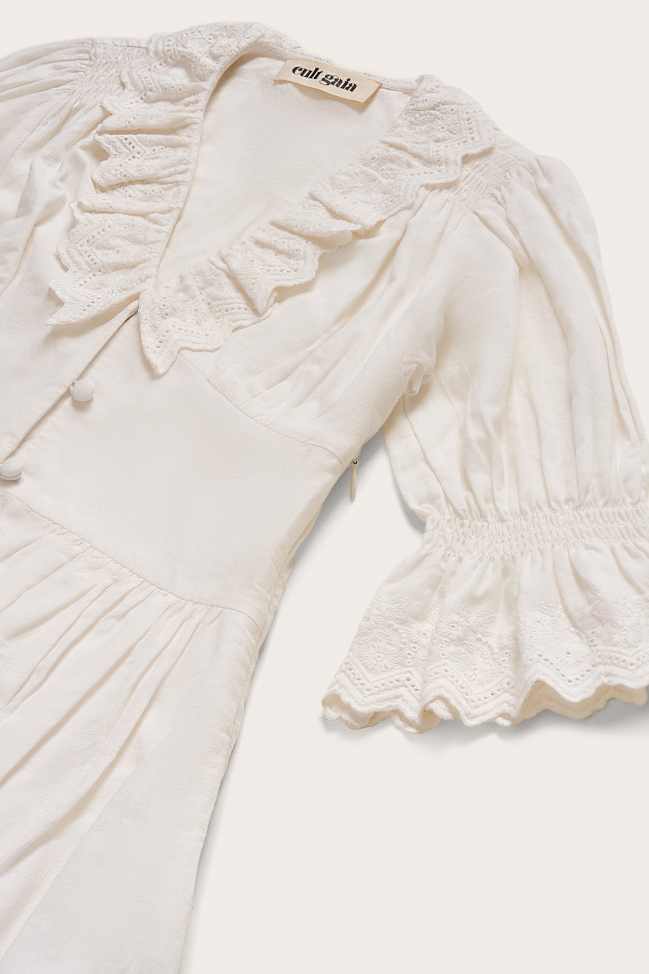 KIDS WILLOW DRESS - OFF WHITE