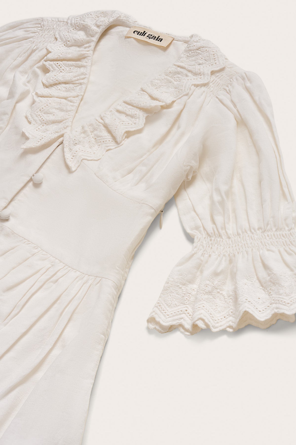 KIDS WILLOW DRESS - OFF WHITE