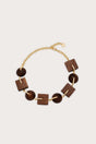 LAGUNA CHOKER NECKLACE - WALNUT