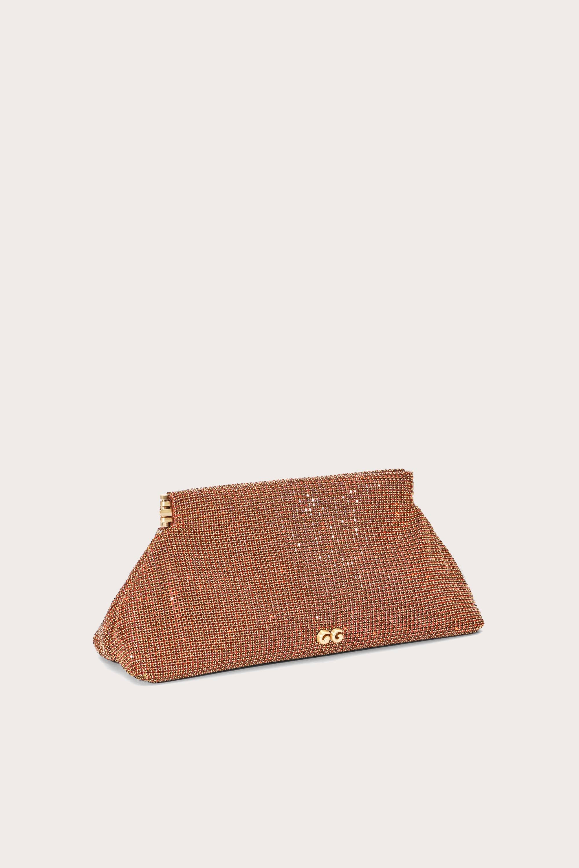 LILLIA RHINESTONE MINI CLUTCH - SMOKED TOPAZ