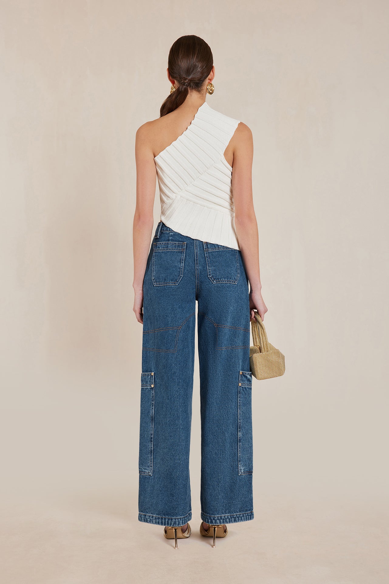 DEL KNIT TOP - OFF WHITE