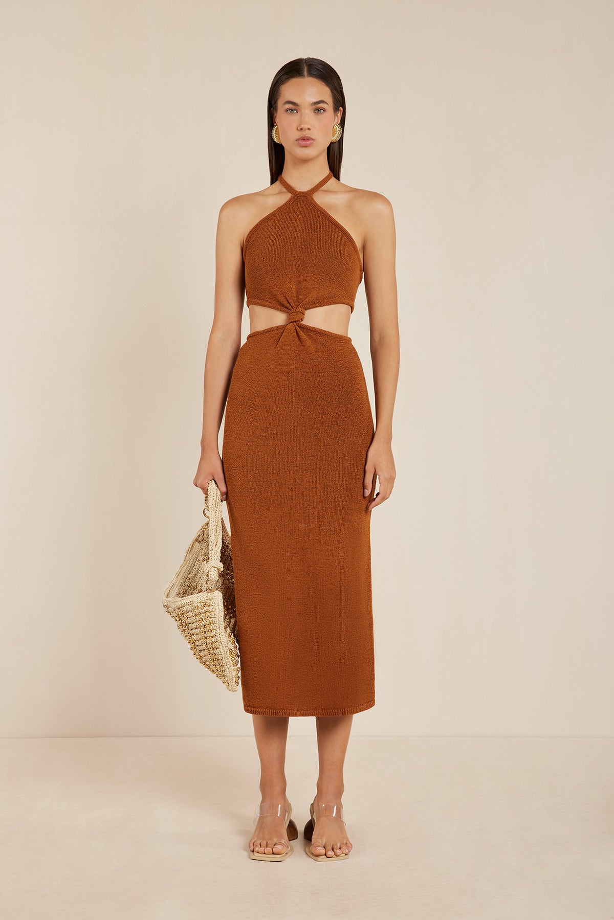 CAMERON KNIT DRESS - AMBER