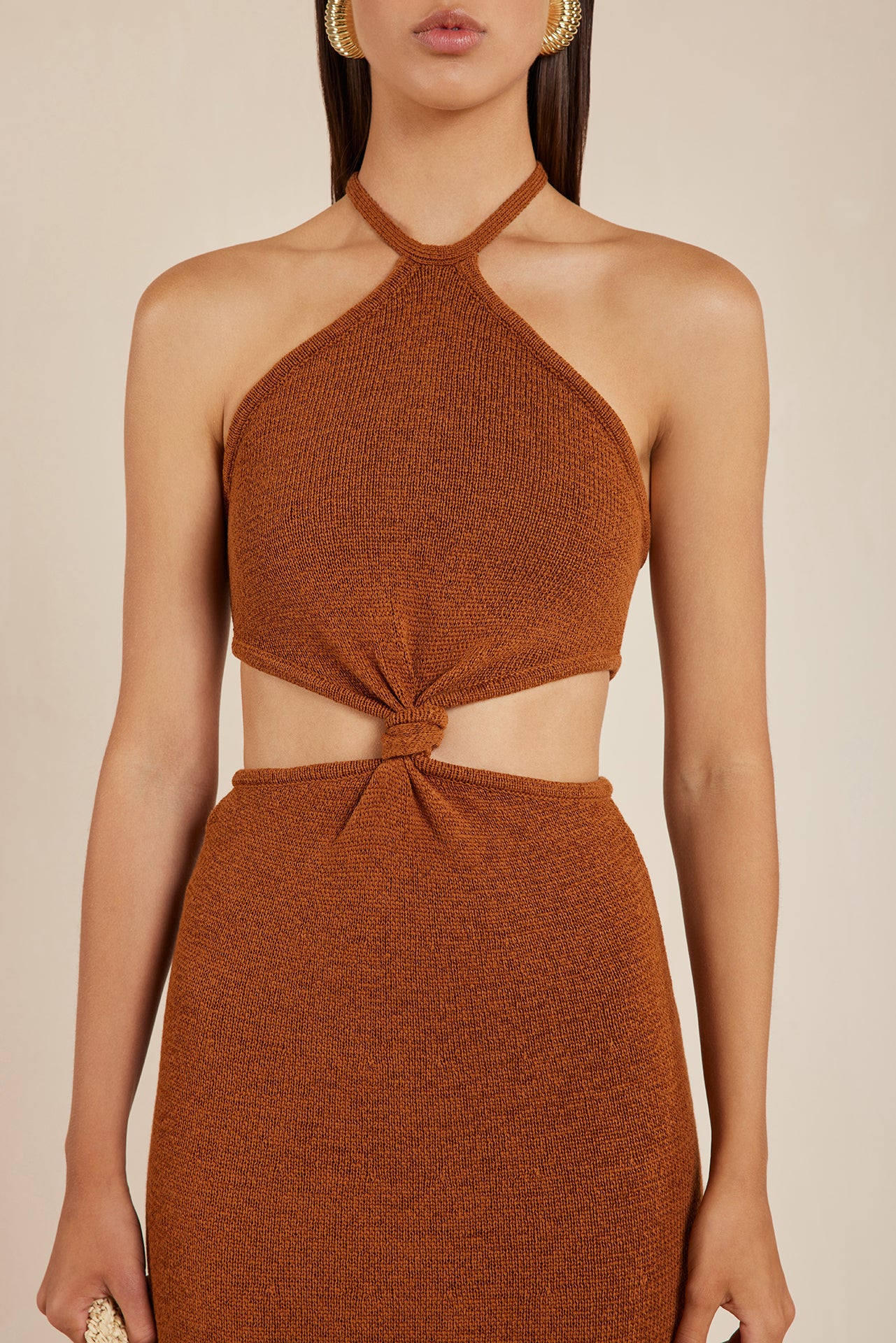 CAMERON KNIT DRESS - AMBER