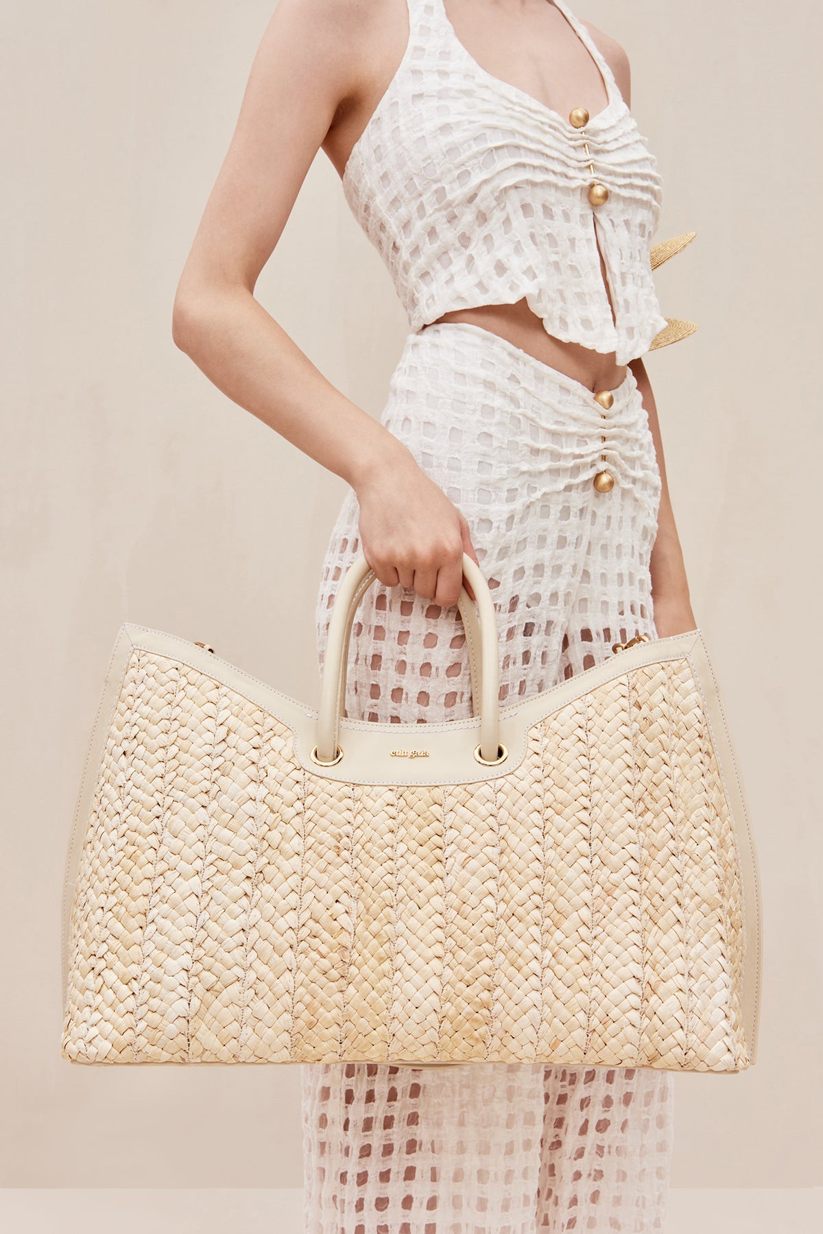 IDALIA WEEKENDER BAG - NATURAL
