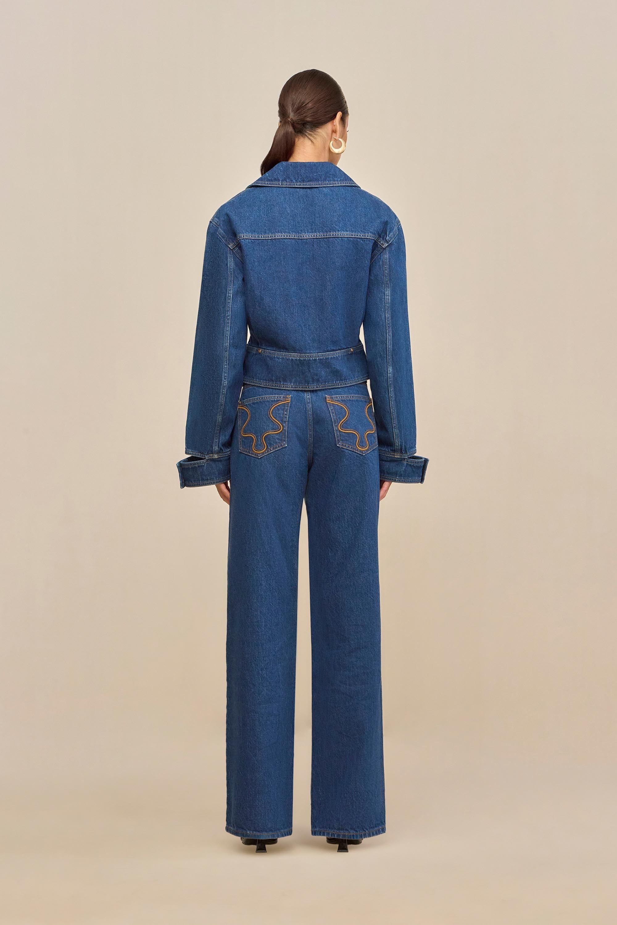 WILFRED JACKET - DARK STONE WASH