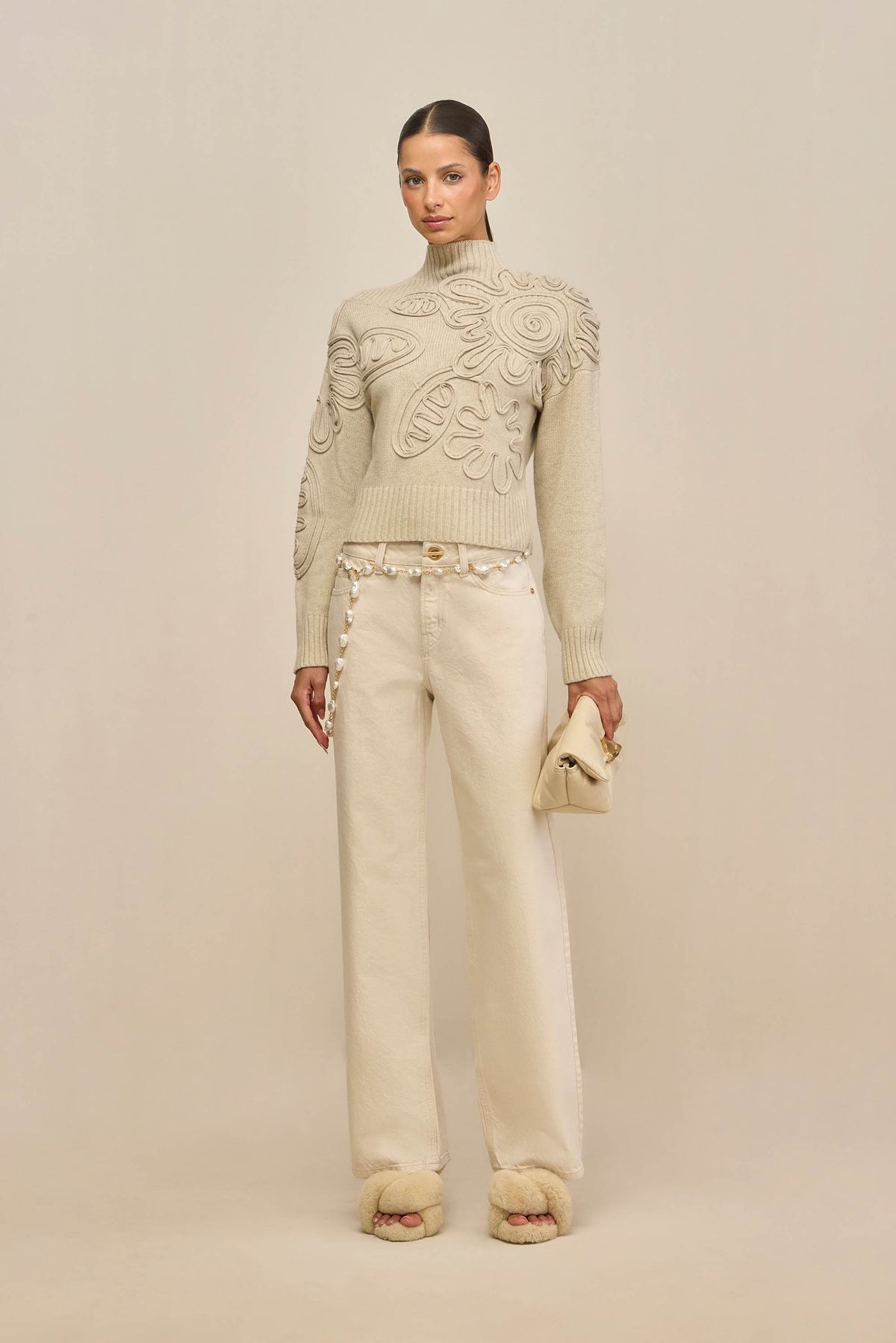DEVA KNIT SWEATER - BEACH