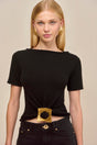 ELLEN KNIT TOP - BLACK