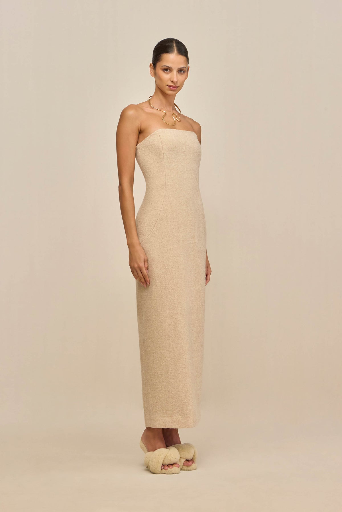 BETTINA DRESS - OATMEAL