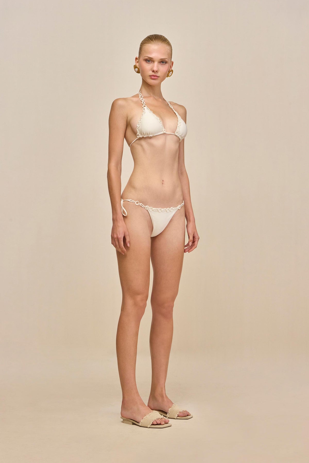 CHARLIE BIKINI TOP - OFF WHITE