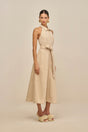 REGNIER DRESS - OATMEAL