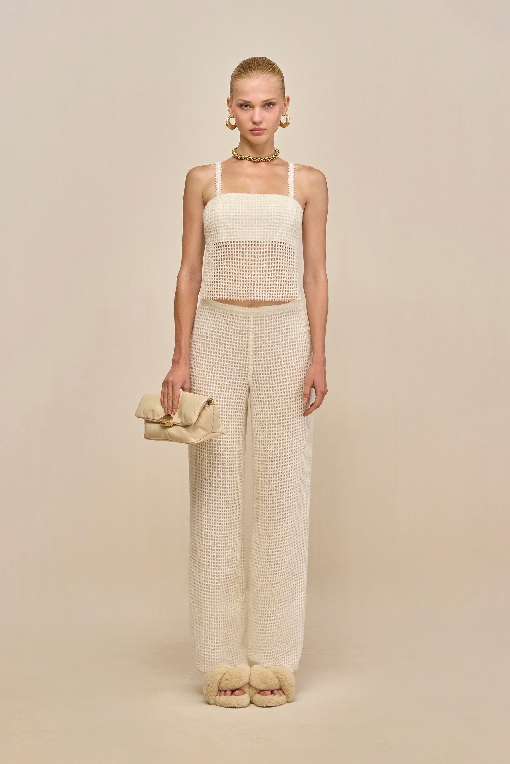 CLAREN PANT - OFF WHITE