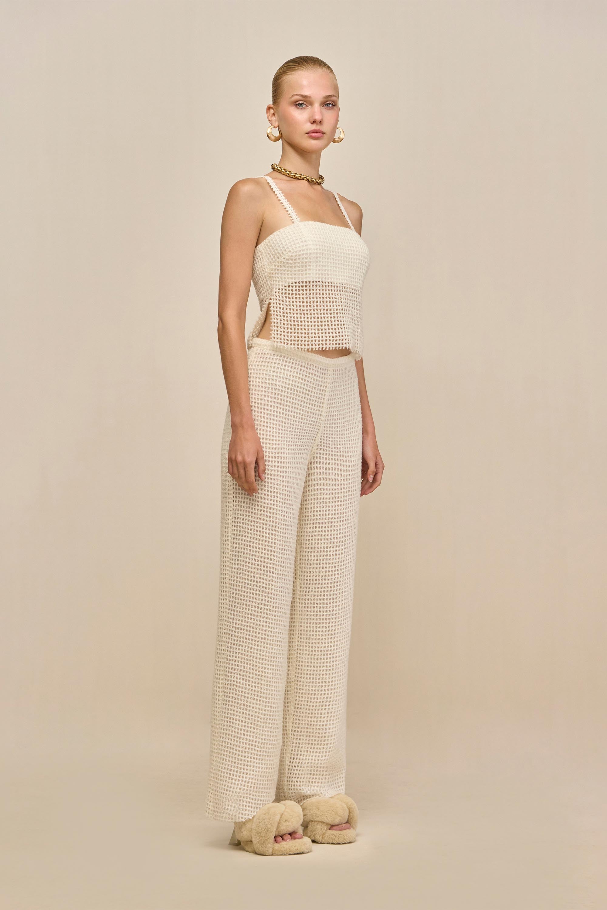 CLAREN PANT - OFF WHITE