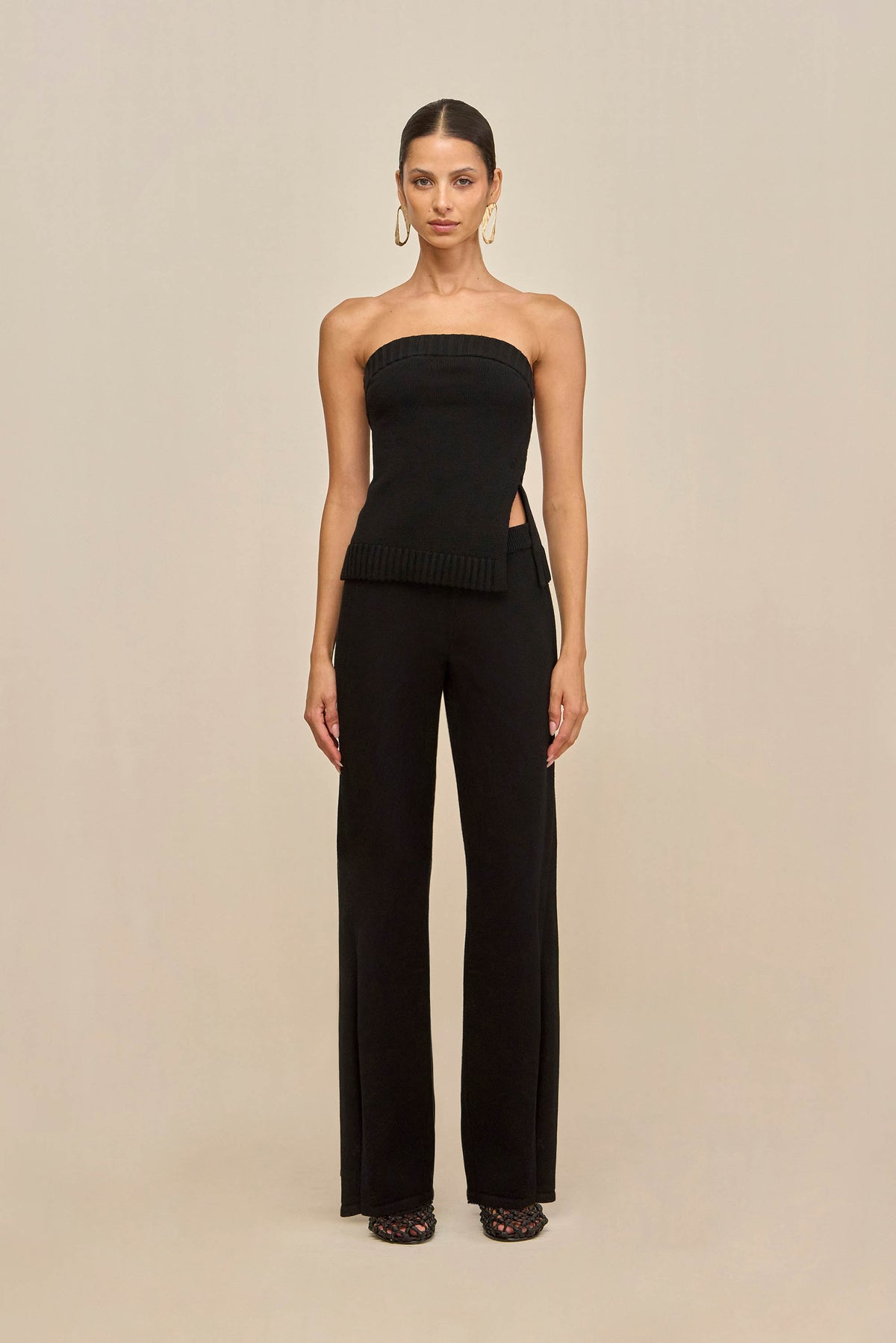 SHANE KNIT PANT - BLACK
