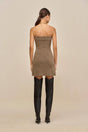 HOLLAND KNIT DRESS - OTTER