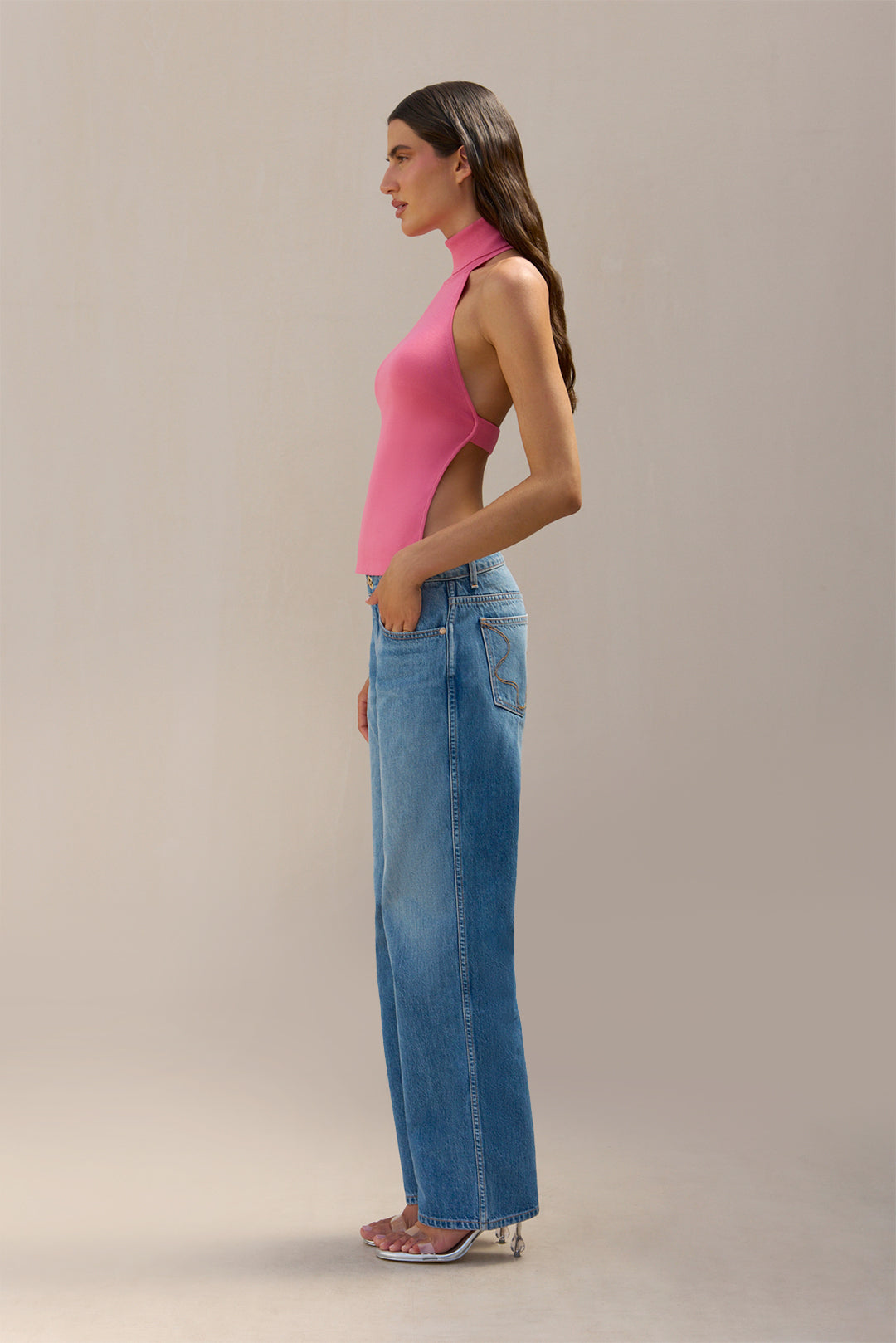 WAKE KNIT TOP - ROSETTE