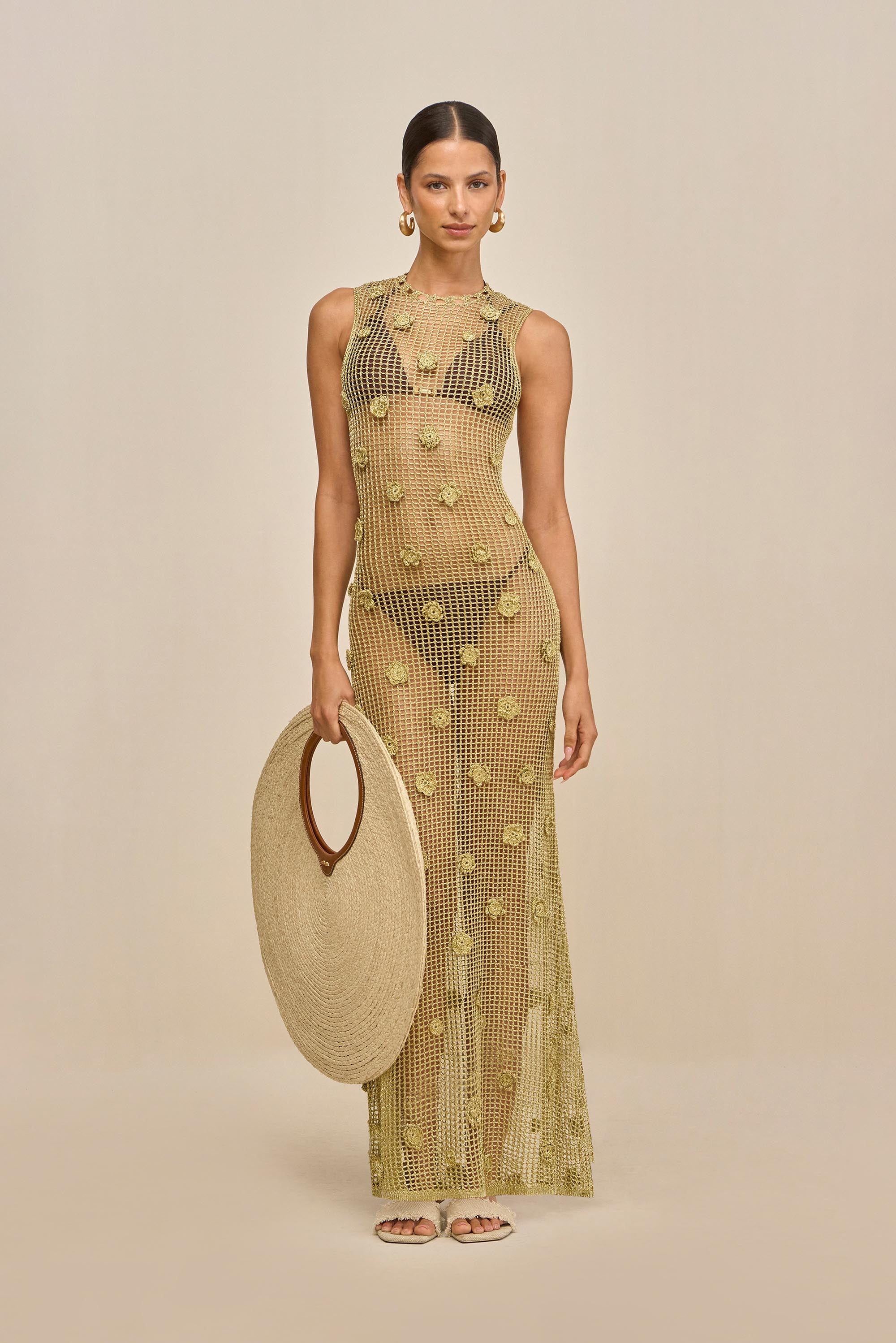 VERMEER DRESS - GOLD