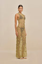 VERMEER DRESS - GOLD