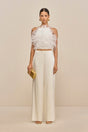 JOEY FEATHER TOP - OFF WHITE