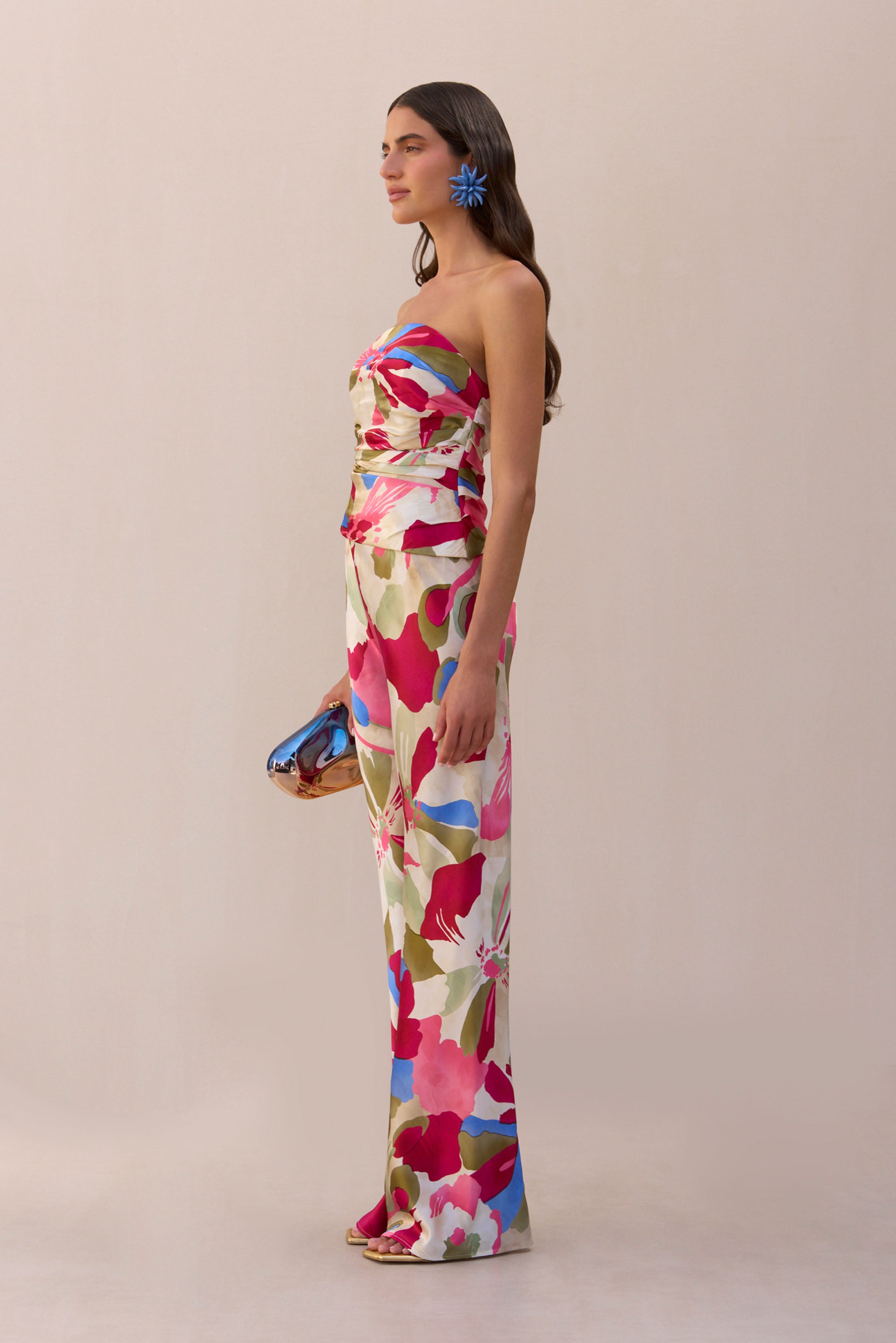 STACIE PANT - FLORAL ROSETTE