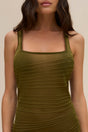 MAI KNIT COVERUP - CEDAR