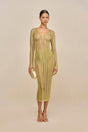 ESPEN KNIT DRESS - GOLD