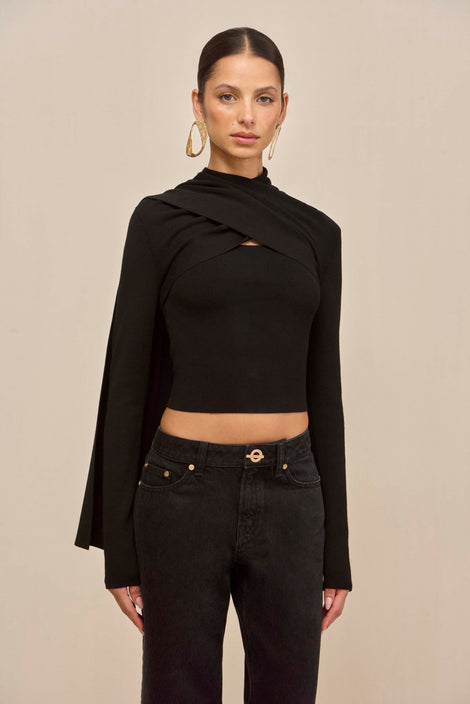 COLETTA KNIT DRESS - BLACK