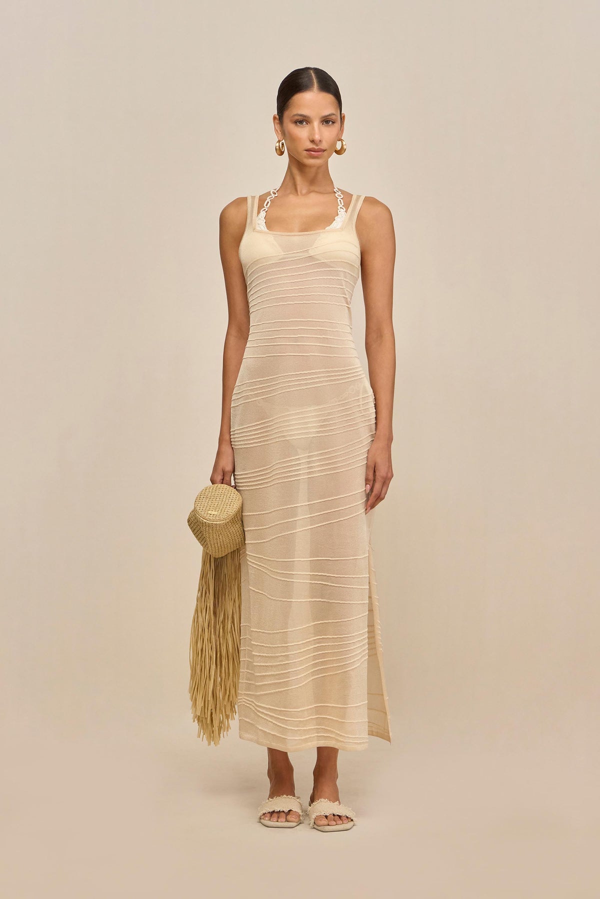 MAI KNIT COVERUP DRESS - BEACH