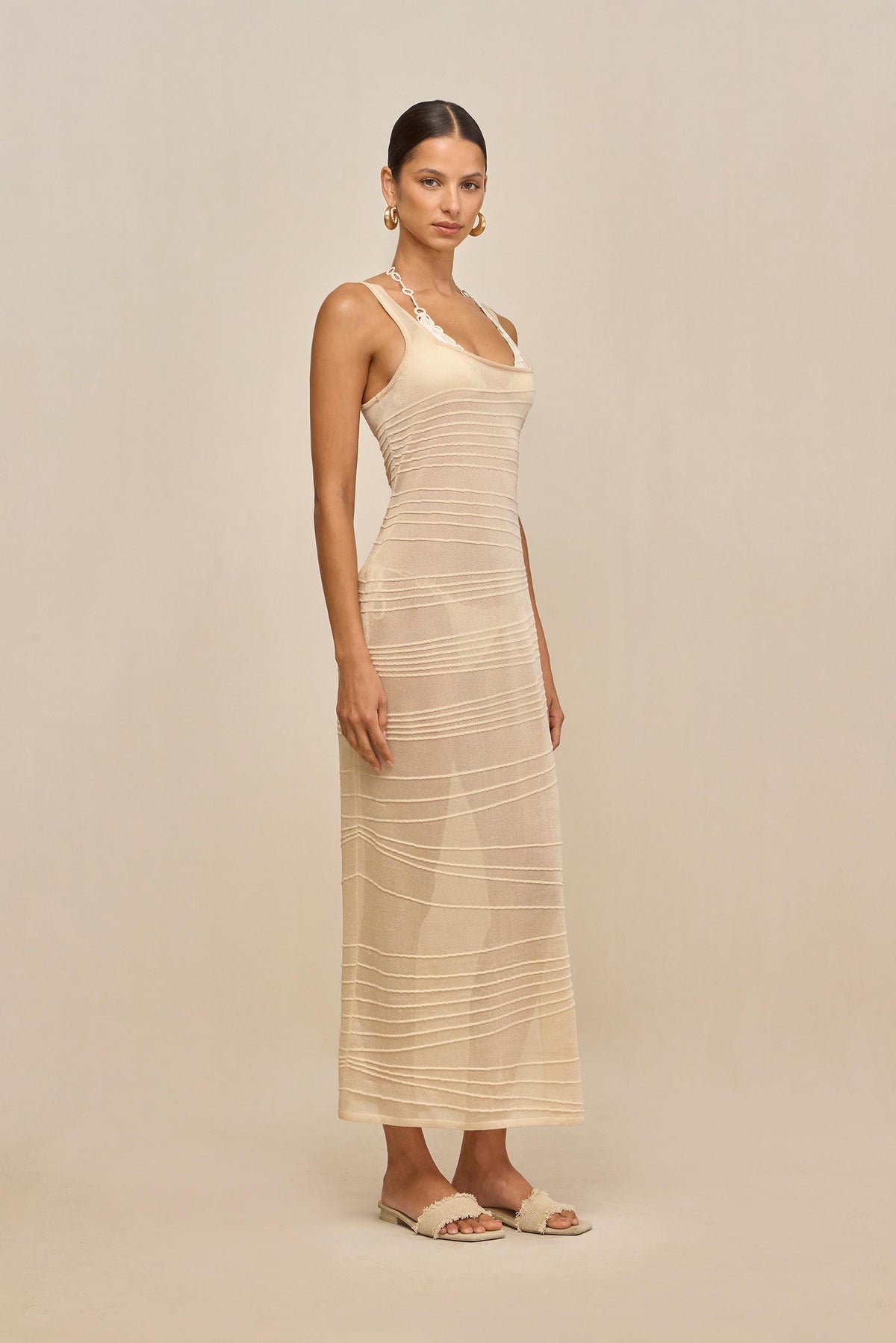 MAI KNIT COVERUP DRESS - BEACH