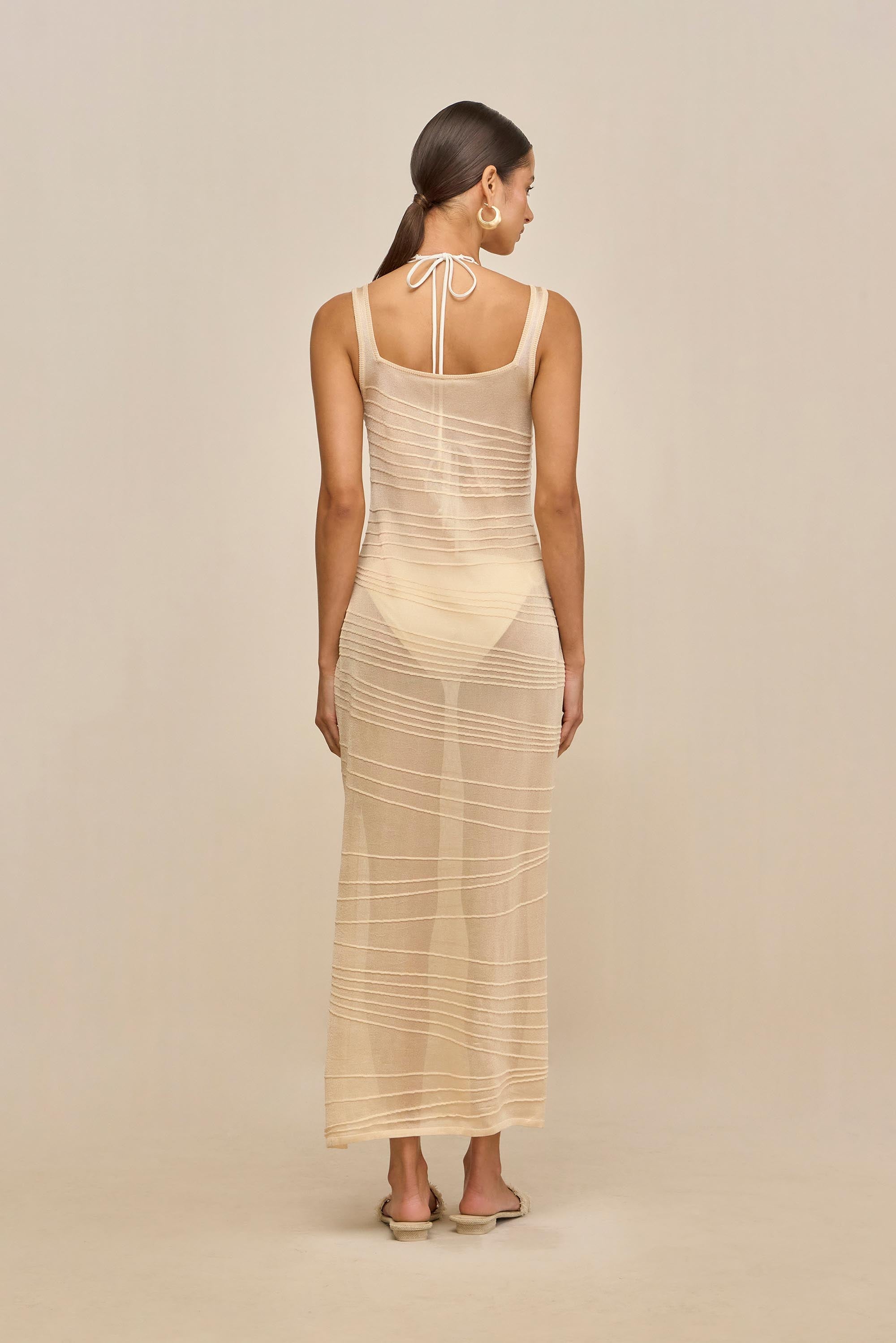 MAI KNIT COVERUP DRESS - BEACH