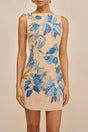 PAOLINA DRESS - DEEP LAKE MULTI